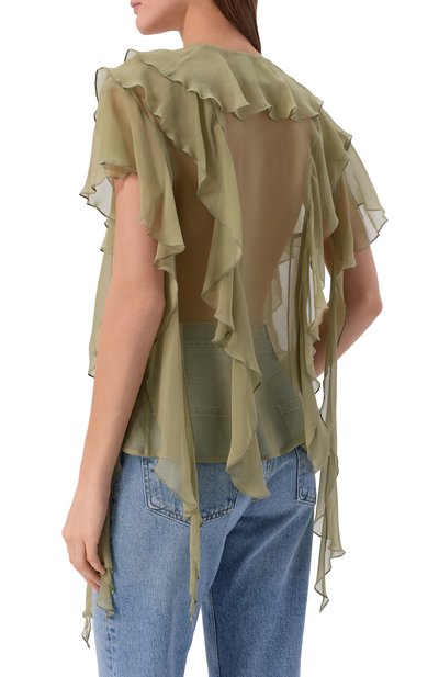 Шелковая блузка ERIKA CAVALLINI, арт. P6SU04, фото 4