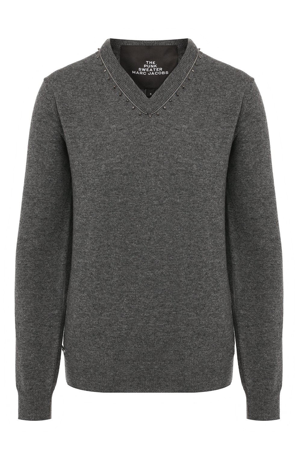 Шерстяной пуловер MARC JACOBS (THE) серого цвета по цене 43350 руб., арт. M4007942, фото 1 Шерстяной пуловер MARC JACOBS (THE), арт. M4007942, фото 1