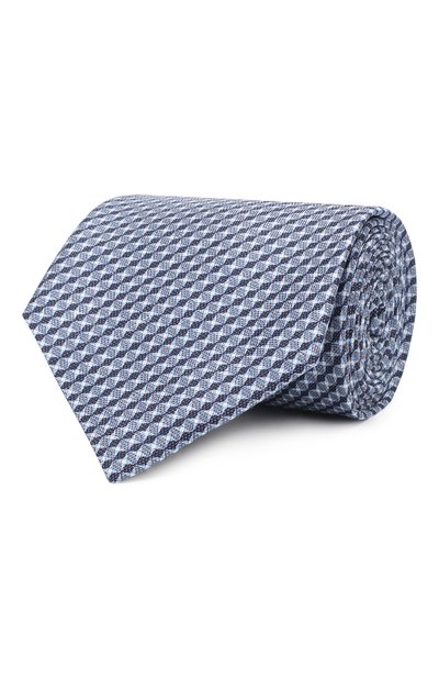 Мужской галстук из шелка и льна BRIONI, арт. 062H00/P840G