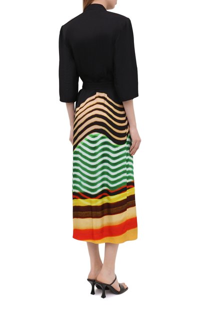 Платье из вискозы DRIES VAN NOTEN зеленого цвета по цене 143500 руб., арт. 211-11096-2092, фото 4 Платье из вискозы DRIES VAN NOTEN, арт. 211-11096-2092, фото 4