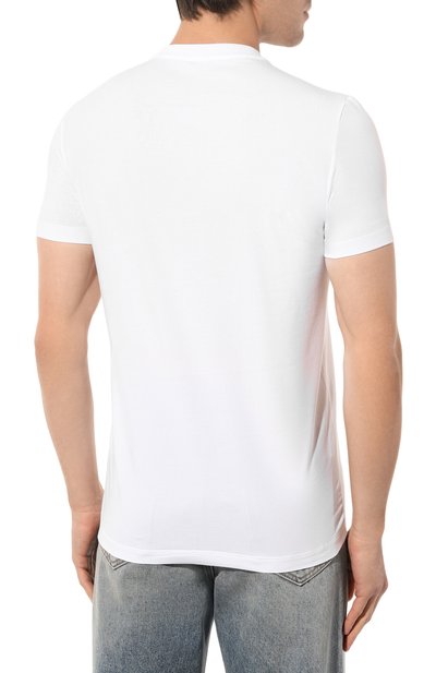 Хлопковая футболка DSQUARED2 белого цвета по цене 15500 руб., арт. D9M204520, фото 4 Хлопковая футболка DSQUARED2, арт. D9M204520, фото 4