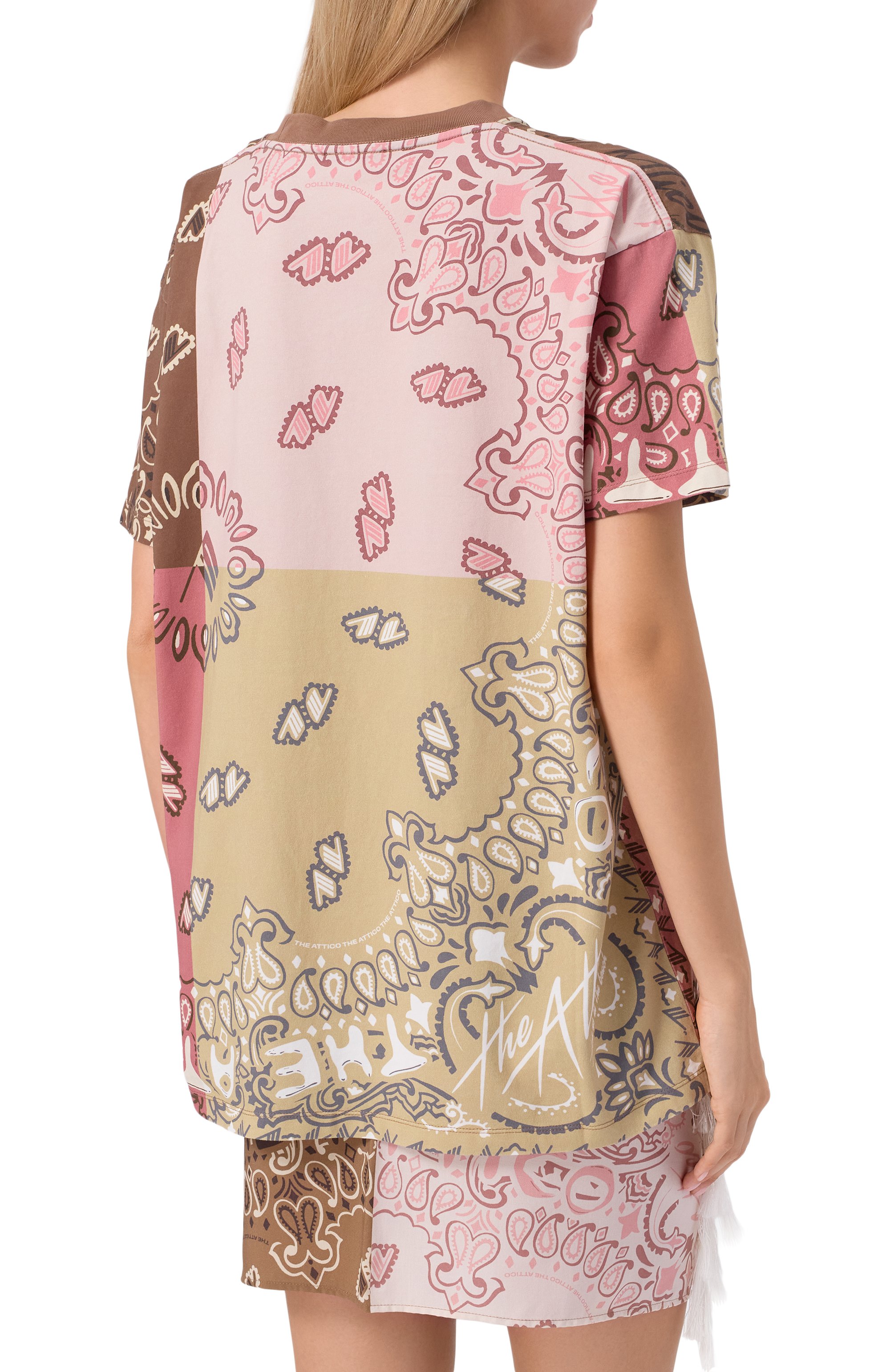 Хлопковая футболка THE ATTICO, арт. 250WCT00353/JJJ064PR, фото 4