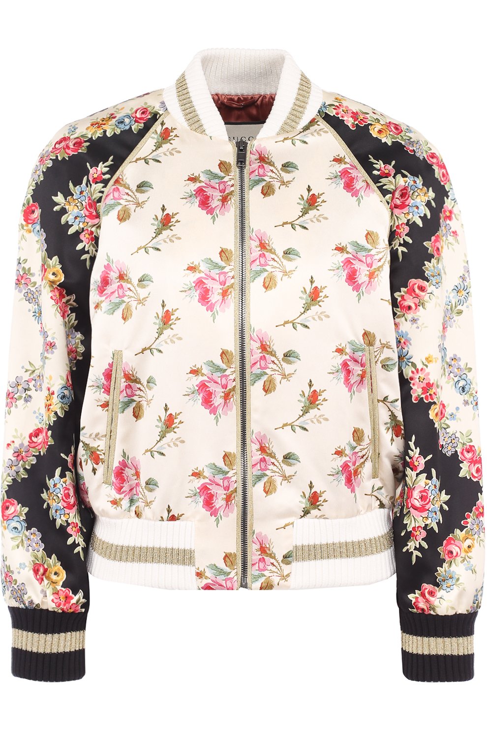 Шелковый бомбер с принтом GUCCI, арт. 507645/ZKK87, фото 1