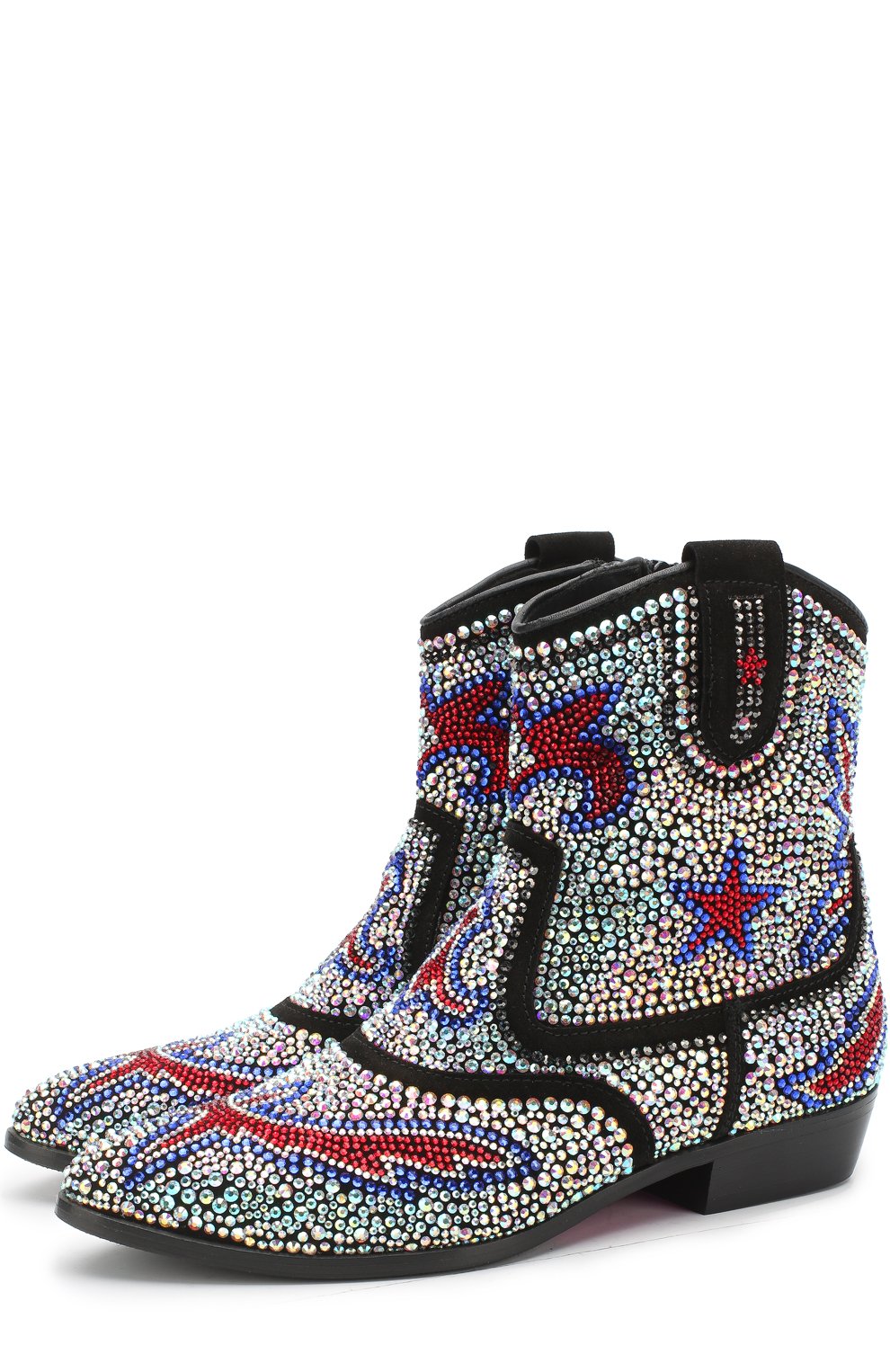 Кожаные ботинки со стразами MISSOURI, арт. 47131/31-34, фото 1