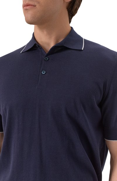 Хлопковое поло BRUNELLO CUCINELLI, арт. M29805205, фото 5