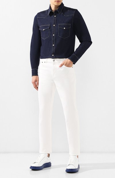 Кожаные кеды кожаные кеды oversized ALEXANDER MCQUEEN, арт. 553680/WHTQ4, фото 2