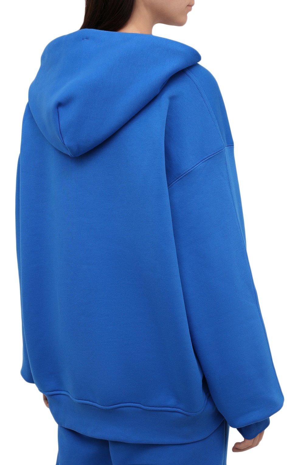 Хлопковое худи ADIDAS ORIGINALS синего цвета по цене 12300 руб., арт. H33459, фото 4 Хлопковое худи ADIDAS ORIGINALS, арт. H33459, фото 4