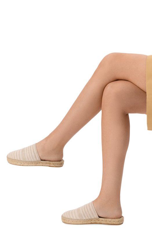 Текстильные сабо Manebi X 0.1 MH/C0TT0N JAQUARD Кремовый  X 0.1 MH/C0TT0N JAQUARD Фото 2