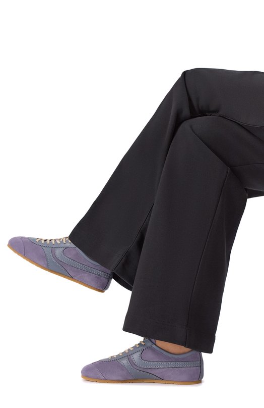 Замшевые кеды Dries Van Noten 252-011722-126 Сиреневый  252-011722-126 Фото 2