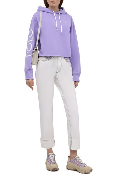 Хлопковое худи POLO RALPH LAUREN сиреневого цвета по цене 21800 руб., арт. 211843275, фото 2 Хлопковое худи POLO RALPH LAUREN, арт. 211843275, фото 2