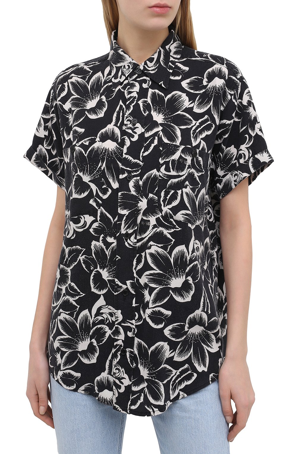 Рубашка из лиоцелла SAINT LAURENT, арт. 648017/Y01CC, фото 3