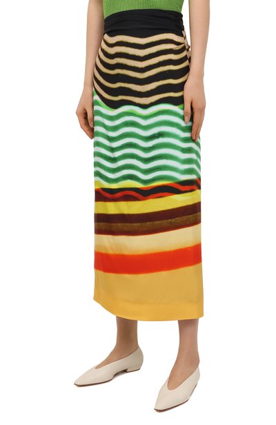 Юбка из вискозы DRIES VAN NOTEN разноцветного цвета по цене 77900 руб., арт. 211-30875-2092, фото 3 Юбка из вискозы DRIES VAN NOTEN, арт. 211-30875-2092, фото 3