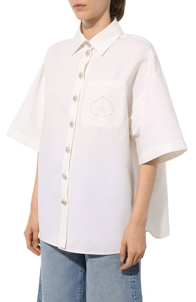 Рубашка из хлопка и шелка AKHMADULLINA, арт. 4122.2JT305/C001, фото 3