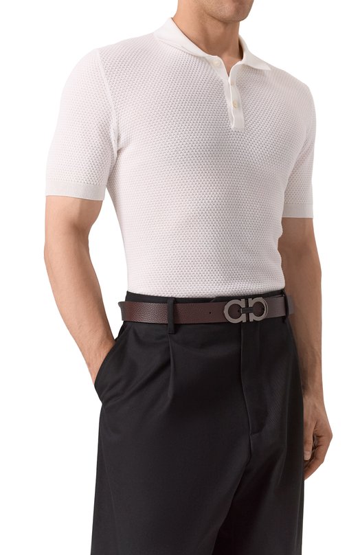 Двусторонний ремень Ferragamo 678783/476361 Чёрный  678783/476361 Фото 3