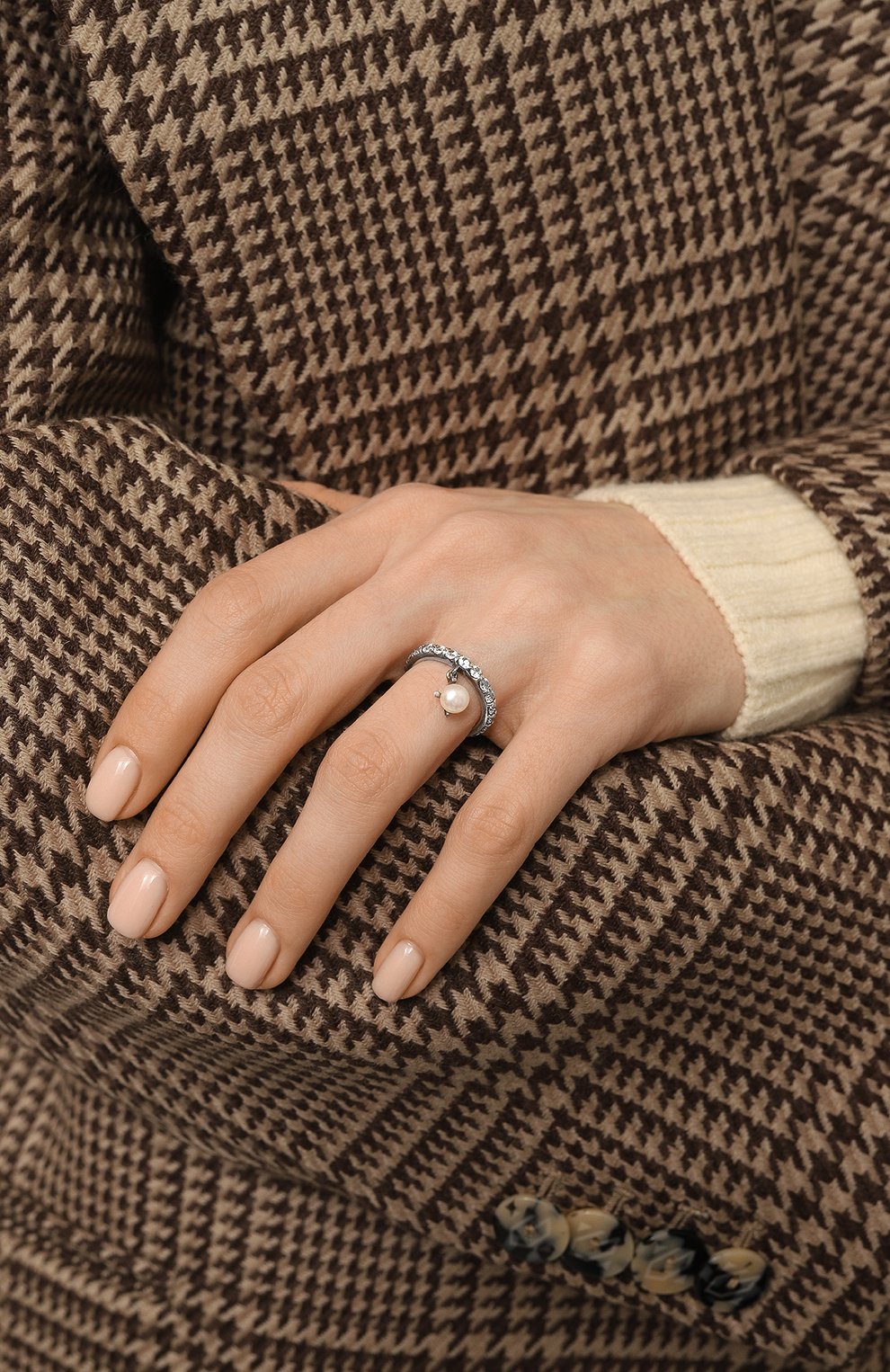 Кольцо с жемчугом DZHANELLI, арт. 00035, фото 2