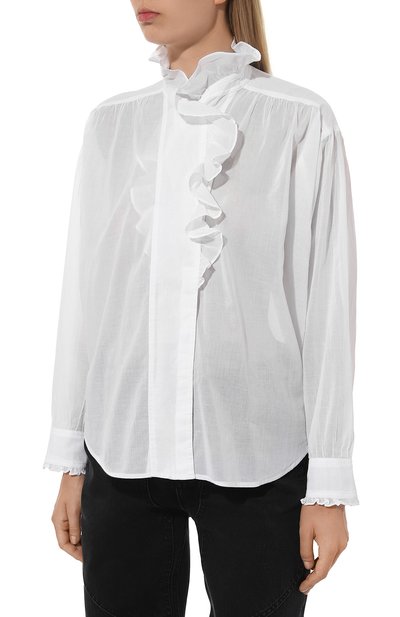 Хлопковая блузка ISABEL MARANT ETOILE, арт. 23PHT0001FA-A1J03E, фото 3