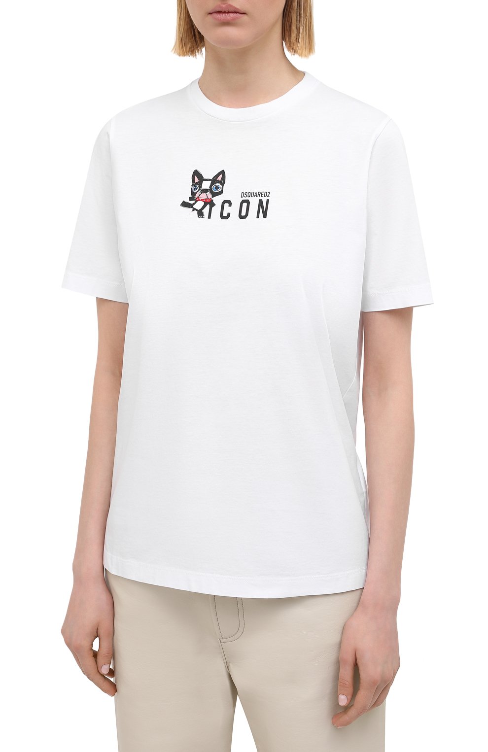 Хлопковая футболка DSQUARED2, арт. S80GC0018/S23009, фото 3