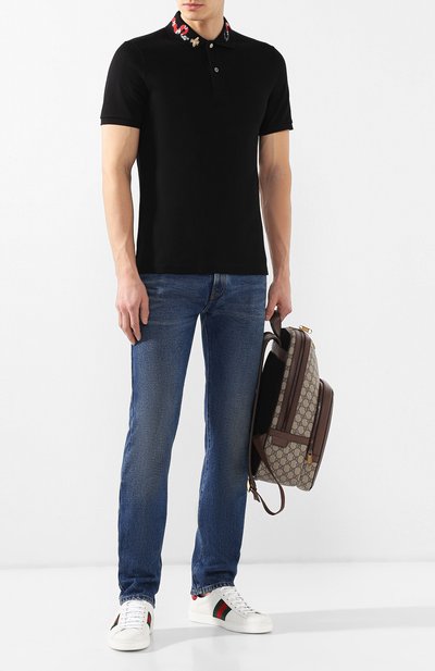 Хлопковое поло  GUCCI, арт. 408323/X7332, фото 2