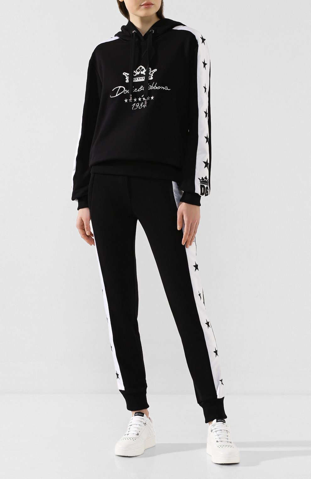 Кожаные кеды hawaii JIMMY CHOO, арт. HAWAII/F/CLF, фото 2