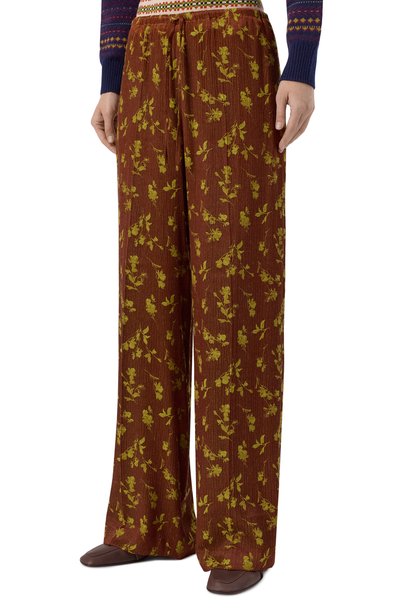 Брюки DRIES VAN NOTEN коричневого цвета по цене 64850 руб., арт. 010922/4261, фото 3 Брюки DRIES VAN NOTEN, арт. 010922/4261, фото 3