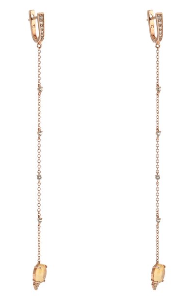 Серьги-цепочки с цитринами и топазами  MOONKA, арт. ai-her-ctr, фото 3