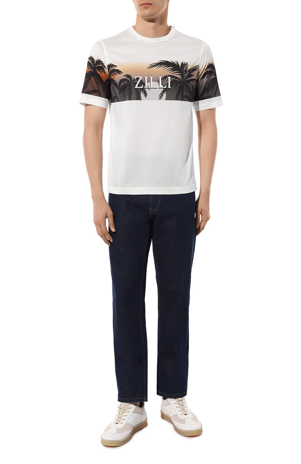 Хлопковая футболка ZILLI, арт. TSR02AM0110VZLF01, фото 2