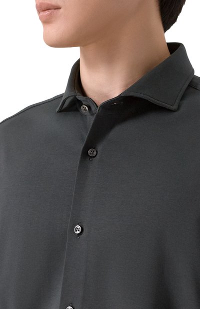 Хлопковая рубашка BOSS, арт. 50556854, фото 5