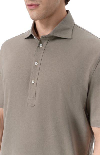 Хлопковое поло BRUNELLO CUCINELLI, арт. M0B133915, фото 5