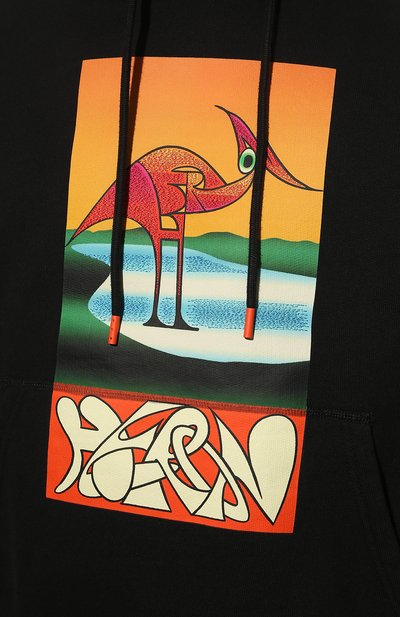 Хлопковое худи HERON PRESTON черного цвета по цене 56200 руб., арт. HMBB017S22JER0061020, фото 5 Хлопковое худи HERON PRESTON, арт. HMBB017S22JER0061020, фото 5