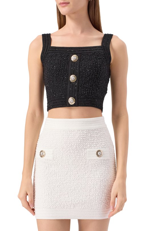 Топ Balmain FF1AB052/KI74 Чёрный  FF1AB052/KI74 Фото 3