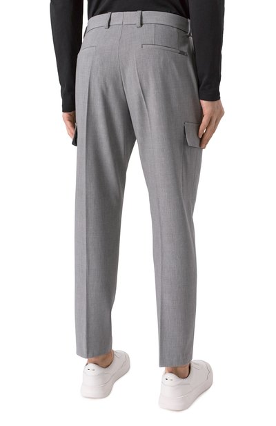 Брюки-карго из вискозы и шерсти BOSS, арт. 50535069, фото 4