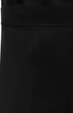 Женские брюки из вискозы JIL SANDER темно-синего цвета, ар�т. J04KA0005-J65004 | Фото 5 (Длина (брюки, джинсы): Удлиненные; Силуэт Ж (брюки и джинсы): Широкие; Женское Кросс-КТ: Брюки-одежда; Материал сплава: Проставлено; Нос: Не проставлено; Материал внешний: Вискоза; Драгоценные камни: Проставлено; Стили: Кэжуэл)