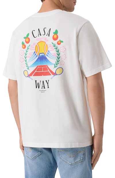 Хлопковая футболка CASABLANCA, арт. MPF25-JTS-001-08, фото 4