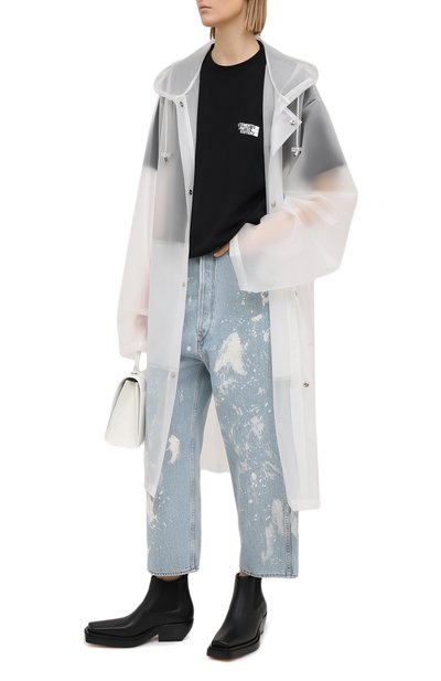 Джинсы GOLDEN GOOSE DELUXE BRAND голубого цвета по цене 33650 руб., арт. GWP00107.P000416, фото 2 Джинсы GOLDEN GOOSE DELUXE BRAND, арт. GWP00107.P000416, фото 2