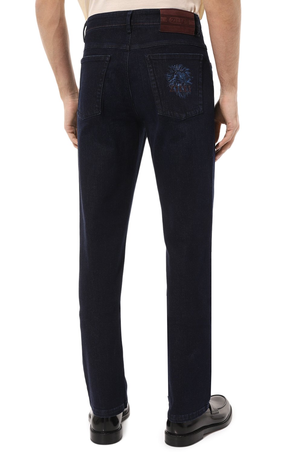 Джинсы ZILLI темно-синего цвета по цене 134000 руб., арт. J5T001M0410VLW000, фото 4 Джинсы ZILLI, арт. J5T001M0410VLW000, фото 4