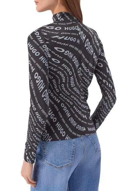 Водолазка HUGO черно-белого цвета по цене 15500 руб., арт. 50502423, фото 4 Водолазка HUGO, арт. 50502423, фото 4