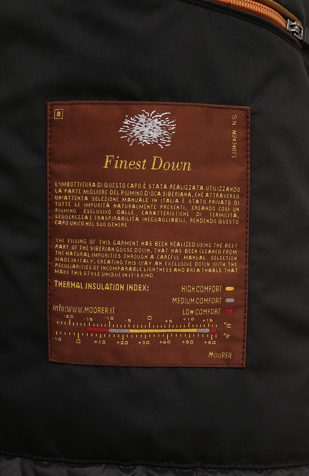 Пуховый бомбер bellati-lp с воротником из ягненка MOORER, арт. ITALLE-LP, фото 6