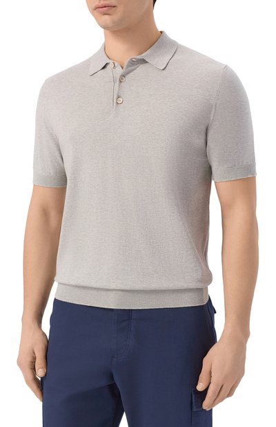 Хлопковое поло ANDREA CAMPAGNA, арт. M5426-8056, фото 3