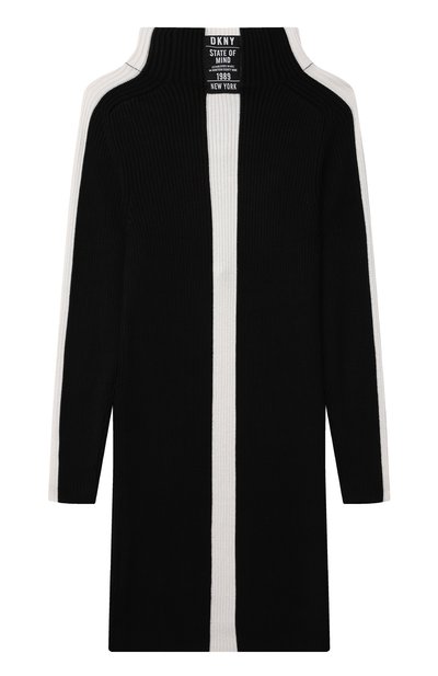 Платье из вискозы DKNY черного цвета по цене 12950 руб., арт. D32808, фото 2 Платье из вискозы DKNY, арт. D32808, фото 2