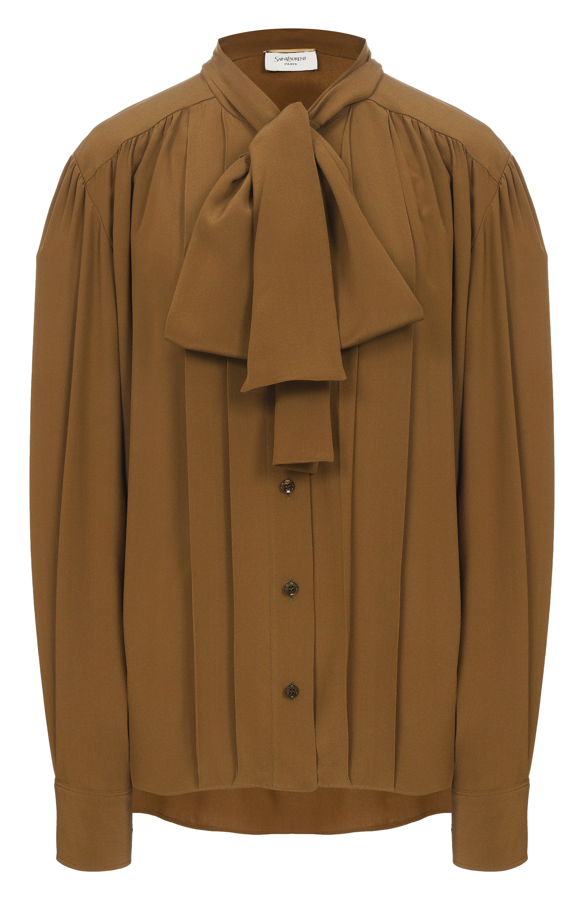 Шелковая блузка SAINT LAURENT, арт. 861926/Y100W, фото 1