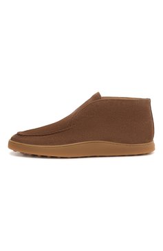 Мужские замшевые ботинки TOD’S коричневого цвета, арт. XXM52B0CW20RE0 | Фото 3 (Материал внутренний: Натуральная кожа; Подошва: Плоская; Мужское Кросс-КТ: Ботинки-обувь; Материал внешний: Замша, Натуральная кожа; Материал утеплителя: Без утеплителя; Драгоценные камни: Проставлено; Материал сплава: Проставлено)