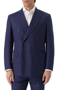 Шерстяной костюм с двубортным пиджаком BRIONI, арт. RA01/06A8T/LIPARI, фото 4