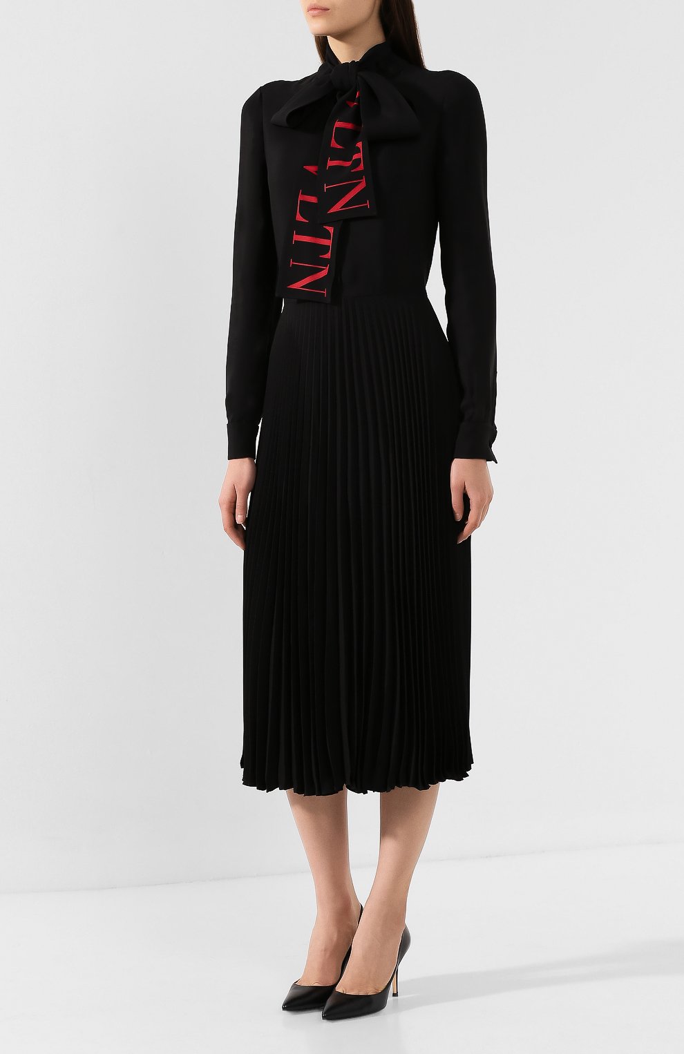 Платье из вискозы VALENTINO, арт. SB3VAN854NK, фото 3
