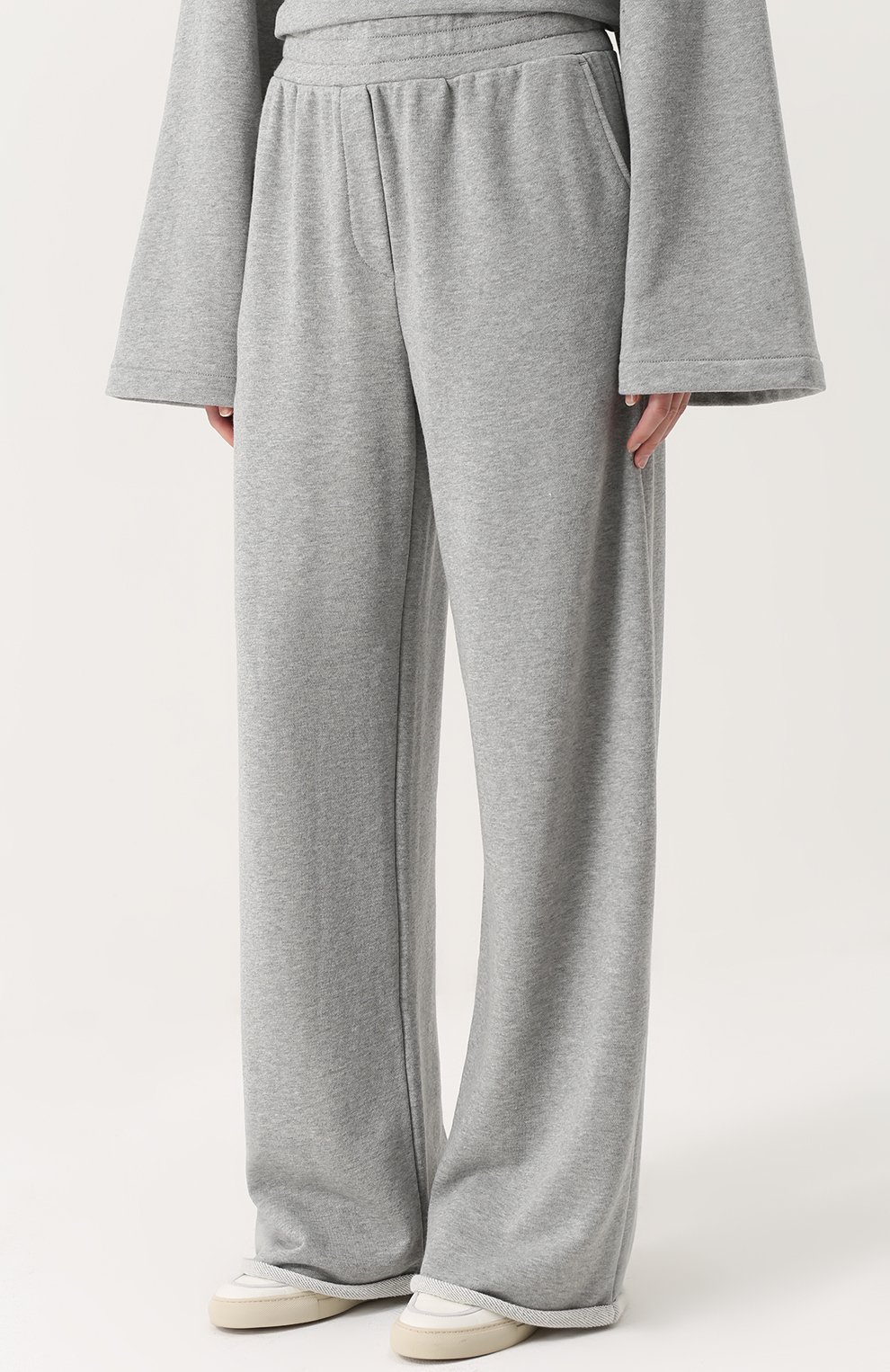 Расклешенный хлопковые брюки ALEXANDERWANG.T, арт. 4C274003A4, фото 3