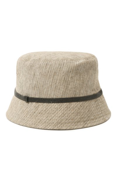 Женская панама изо льна и хлопка BRUNELLO CUCINELLI, арт. MCAP90071