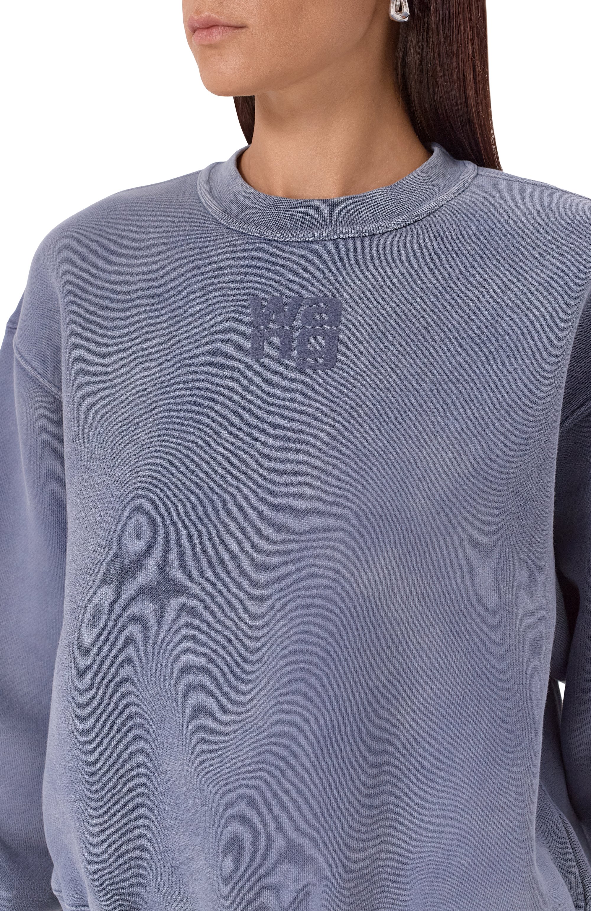 Хлопковый свитшот ALEXANDERWANG.T, арт. 4CC3241518, фото 5