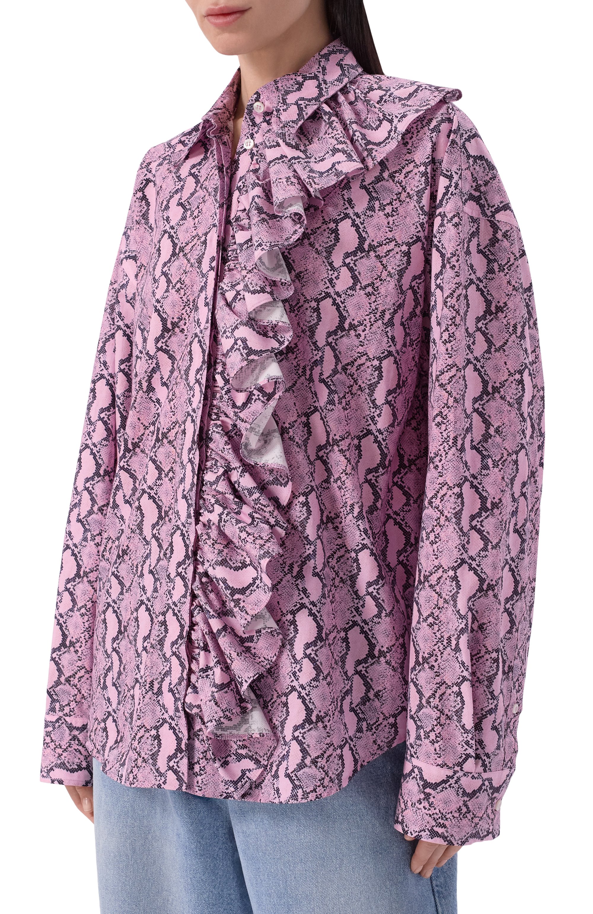 Хлопковая рубашка MSGM, арт. 4042MDE08/267352, фото 3