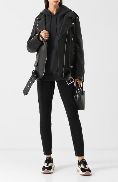 Кожаная куртка с поясом ACNE STUDIOS, арт. A70004, фото 2