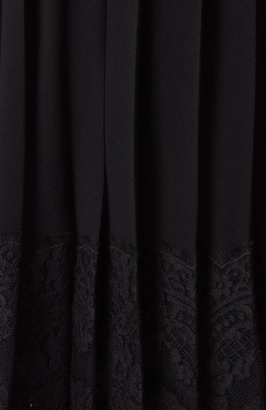 Юбка из шелка и хлопка Dolce & Gabbana F4BFTT/FU1AR Чёрный  F4BFTT/FU1AR Фото 6