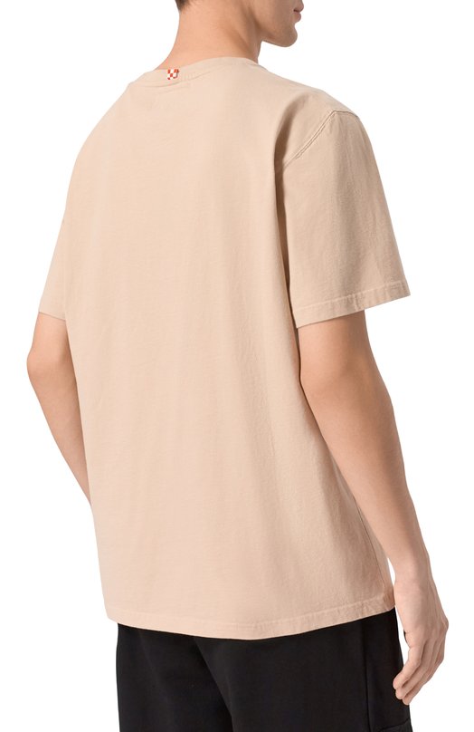 Хлопковая футболка MC2 Saint Barth ARN0004-00883I/ARN0TT WARM Бежевый  ARN0004-00883I/ARN0TT WARM Фото 4